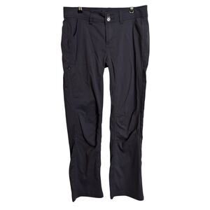 Prana Pants Womens 6 Short 6S Gray Halle Roll Up Hiking Travel Stretch Nylon
